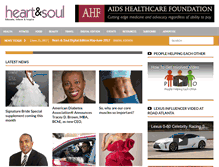 Tablet Screenshot of heartandsoul.com